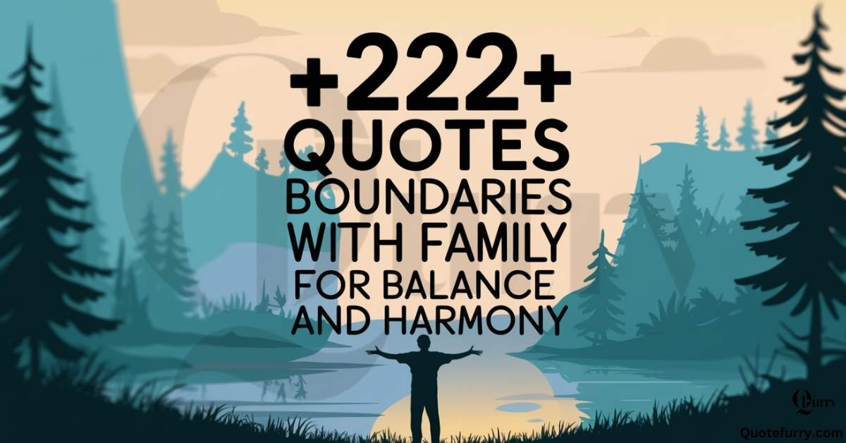 222+ Quotes About Boundaries with Family for Balance and Harmony