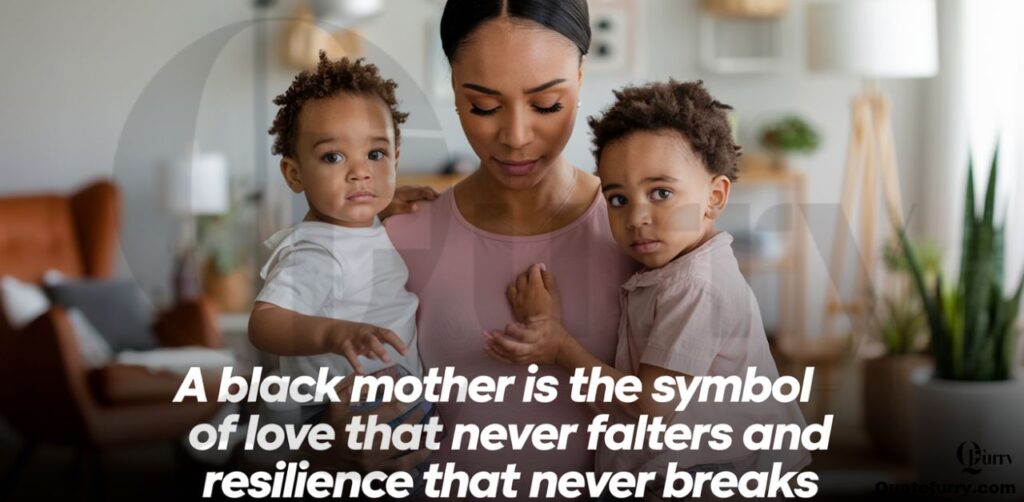 A Black mother is the symbol of love that never falters and resilience that never breaks