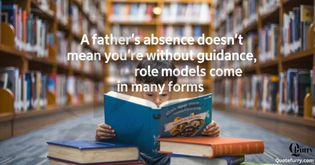 A father’s absence doesn’t mean you’re without guidance, role models come in many forms